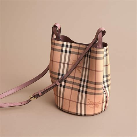 burberry haymarket crossbody bucket bag|burberry haymarket check tote.